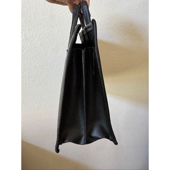 Vintage 90s kids corporate work suitcase travel salesman double handle - Picture 3 of 5